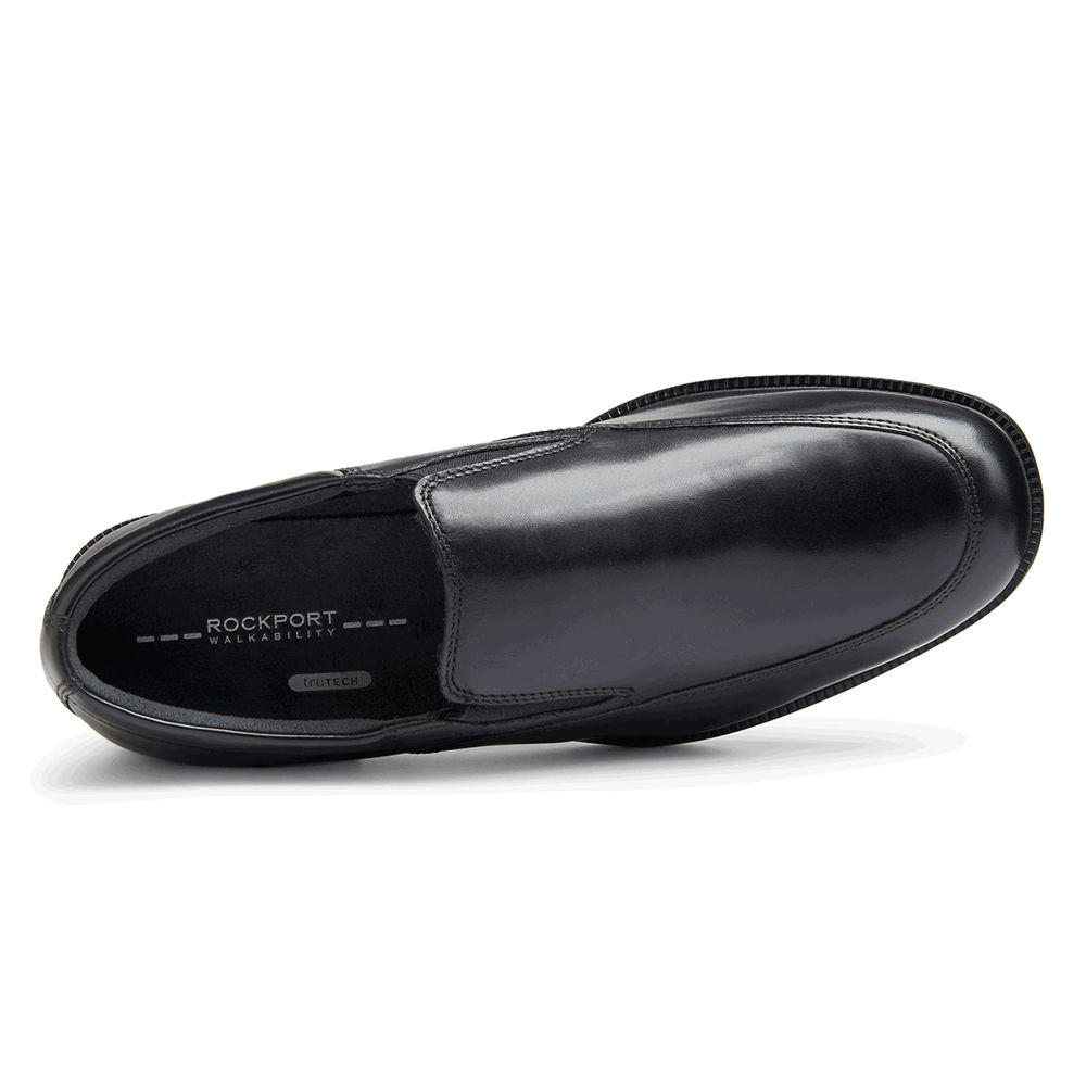 Rockport Mens Slip-On Black - Lead the Pack Waterproof - UK 175-RNKLTE